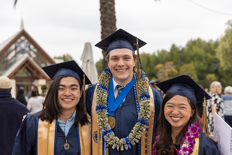 Group of vanguard graduates at commencement