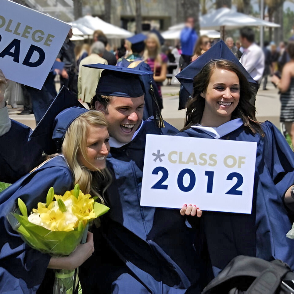 group of vanguard university graduates