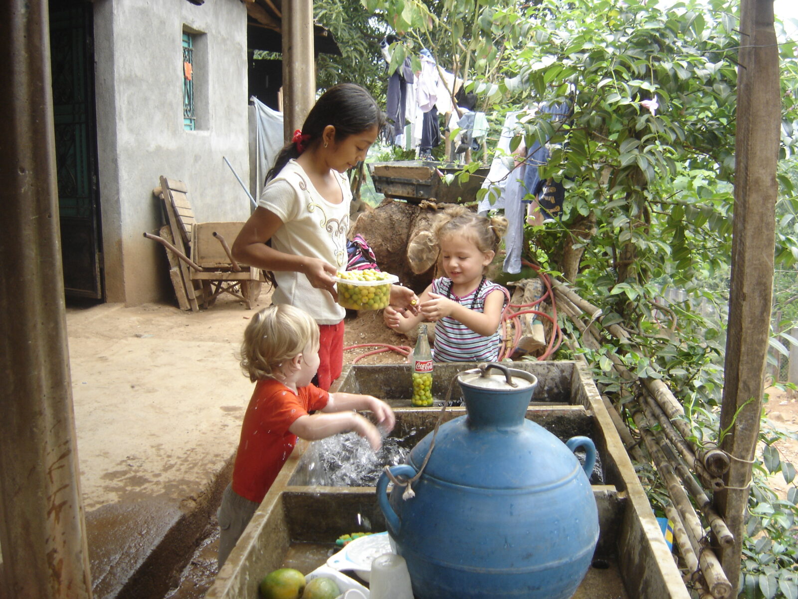 group of kids playing